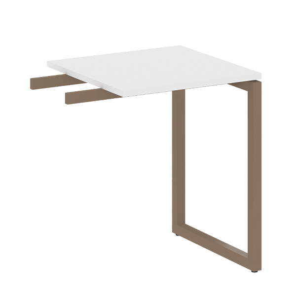 Metal System Quattro Приставной элемент на О-образном м/к 40БО.ПР-1 Белый/Мокко металл 600*600*750 - Вид 1