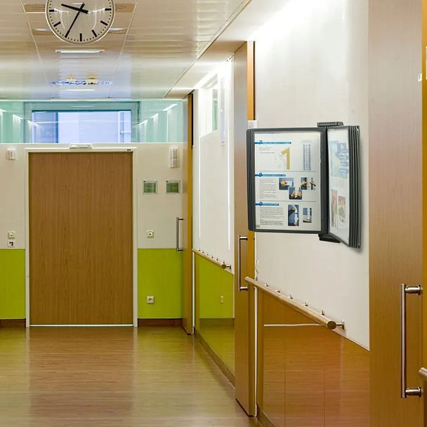 Демосистема настенная, с 10 серыми панелями А4, BRAUBERG, 231235 - Вид 3