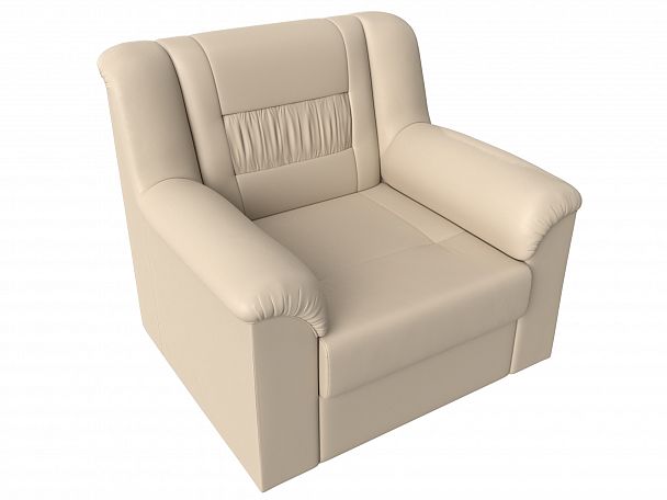 Кресло Карелия (полностью экокожа бежевая) - Вид 5