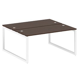 Metal System Quattro Р. ст. на О-образном м/к 50БО.РАС-СП-2.4 Венге/Белый металл 1600*1475*750 - Фото предпросмотра