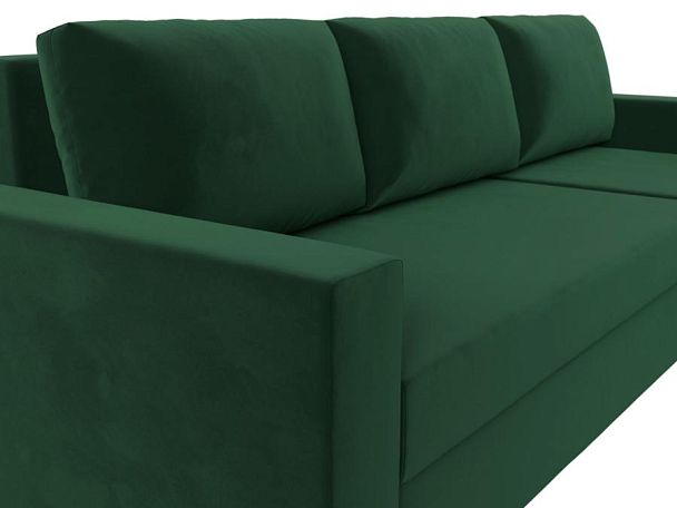 Угловой диван Траумберг Лайт правый (полностью велюр зеленый) - Вид 4