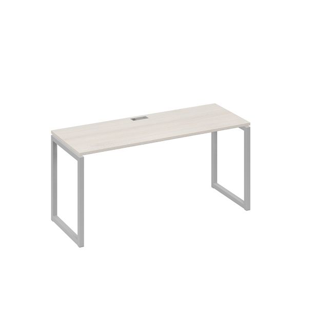 Стол письменный на металлокаркасе QUATTRO A4 А4 Б4 005 БП дуб / металлокаркас серый - Вид 1