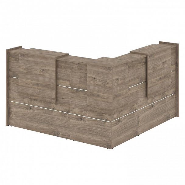 Ресепшн Г-образный "Onix" O.R-K-24 тиквуд темный - Вид 2