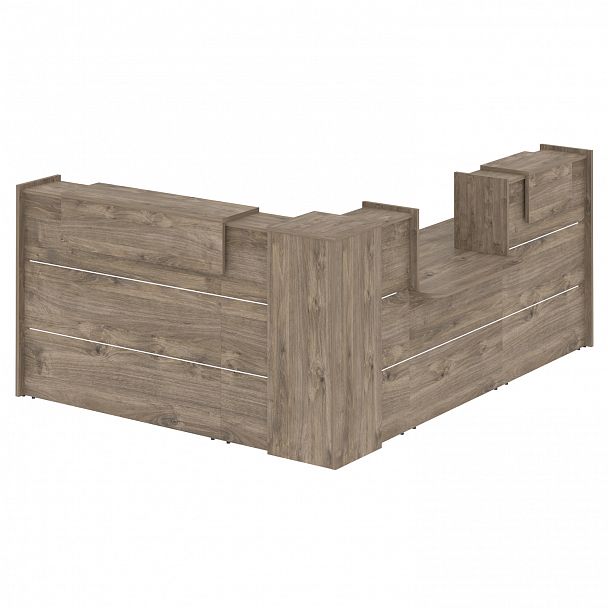 Ресепшн Г-образный "Onix" O.R-K-31 тиквуд темный - Вид 2