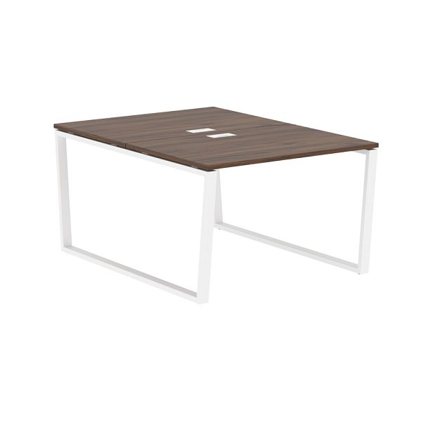 Стол 2-х местный EVWST 1116 Дуб Денвер тёмный/Белый 1160х1606х750 EDIS - Вид 1