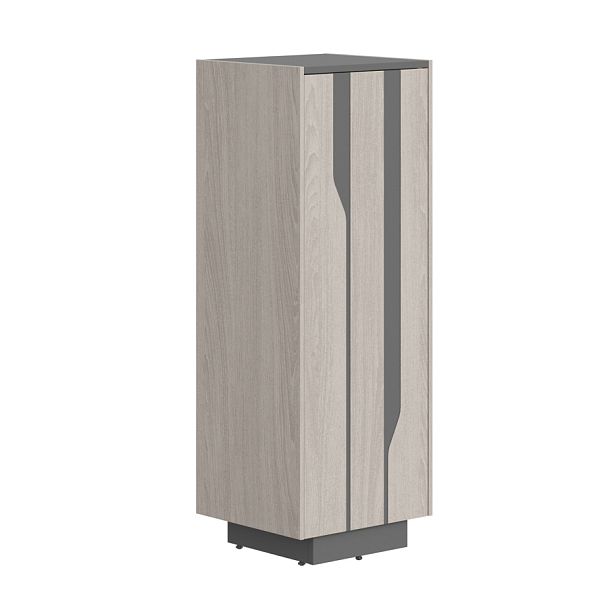 Шкаф СФ-574201 Дуб серый/Черный графит 464х430х1305 LINE - Вид 1