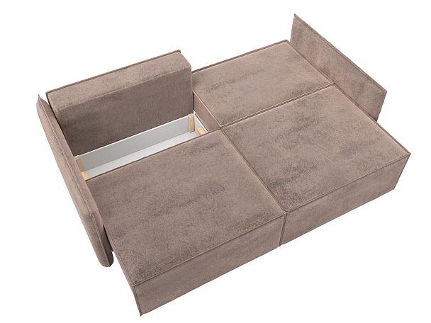 Диван прямой Либерти Велюр бежевый - Вид 9