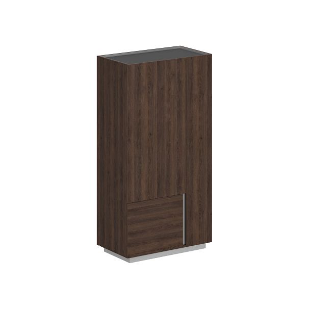 Шкаф Oliver 950x550x1520, левый / корпус: дуб табак, фасады: дуб табак - Вид 1