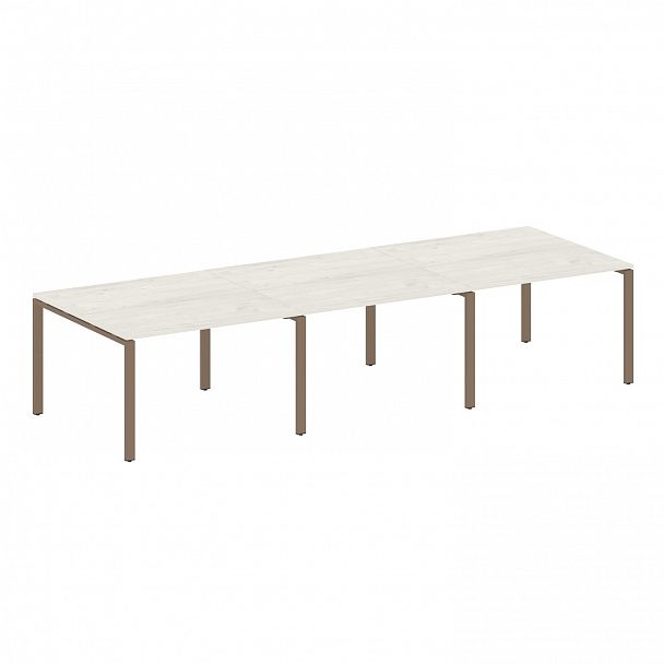 Стол для переговоров "Metal System" БП.ПРГ-3.2 дуб наварра/мокко - Вид 1