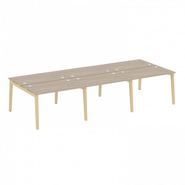 Рабочая станция "Onix wood" OW.D.RS-6.2.7 дуб аттик/дуб светлый - Вид 1