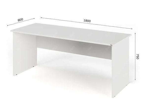 ЛАЙТ / LIGHT RLG003-18x8 Прямоугольный стол 180x80x75 Белый - Вид 2