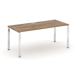 Style Project Direct Lux Стол письменный M-SN-6P.SR-016.M Дуб Табак/Нержавеющая Сталь/Хром 1980*700*750 - Фото предпросмотра