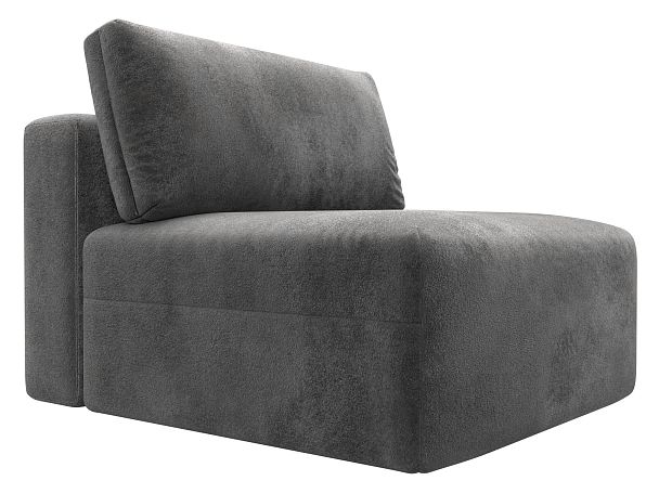 Модуль диван Лига-060 НПБ Велюр серый - Вид 4