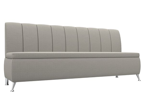 Диван кухонный прямой Кантри Рогожка бежевый - Вид 1