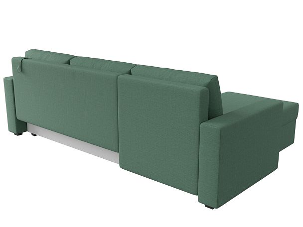 Диван угловой Траумберг Лайт левый угол Рогожка зеленый - Вид 6