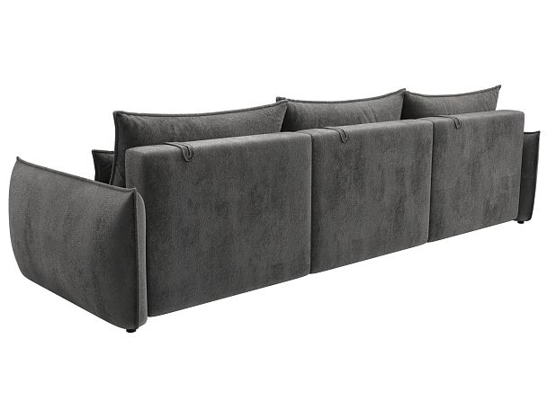 Диван прямой Лига-051 НПБ Лонг Велюр серый - Вид 5