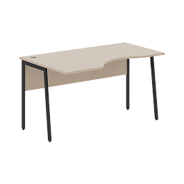 Стол прямой СА-2P(L) Мокачино/Антрацит 1400х900х755 IMAGO PLUS - Фото предпросмотра