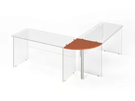 ЛАЙТ / LIGHT RLG012-6x6 Угловой сектор 60x60x2,2 Орех Итальянский - Фото предпросмотра