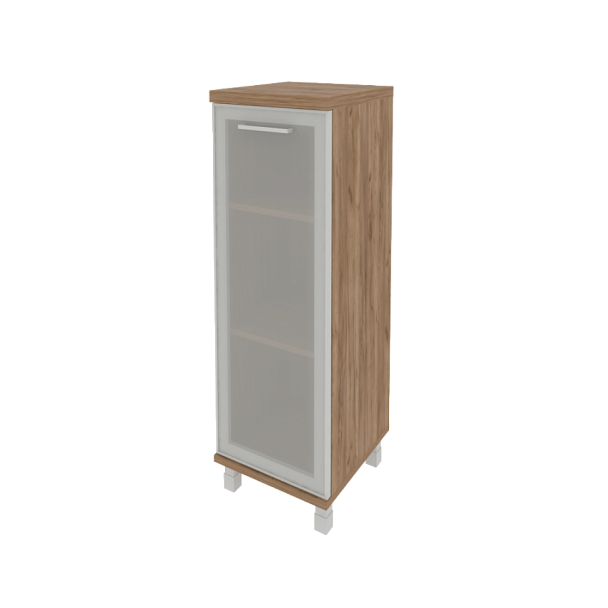 First Шкаф средний узкий правый KSU-2.4 R (R) Дуб табак 401*432*1260 - Вид 1