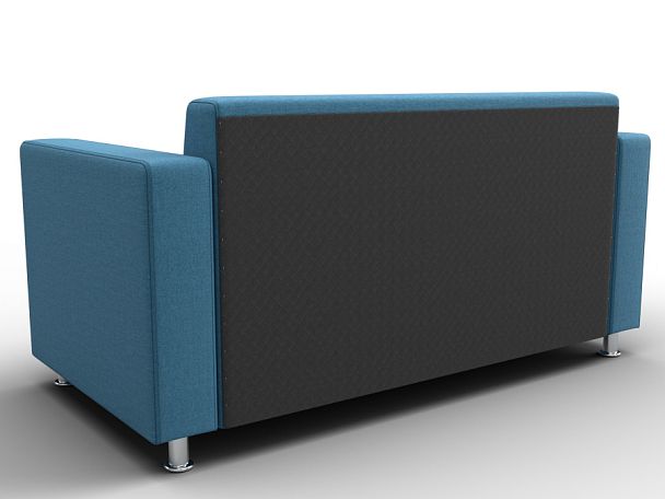 Диван прямой Лига-093 ВН Рогожка голубой - Вид 5