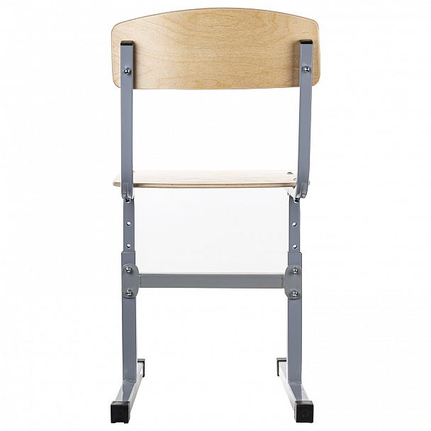 Стул ученический регулируемый "Ученик", 380х480х720-800 мм, рост 4-6, серый каркас - Вид 5