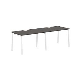 Стол 2-х местный ELWST 2380 Мокко/Белый 2326х800х750 EDIS - Фото предпросмотра