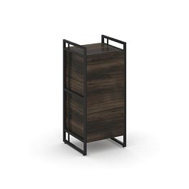 Rift Шкаф 2 ниши узкий RF.SU-21 (L) Дуб Мали/Металл Черный 420*396*924 - Фото предпросмотра