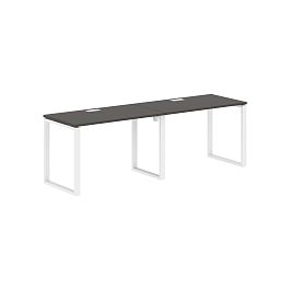 Стол 2-х местный EQWST 2367 Мокко/Белый 2326х670х750 EDIS - Фото предпросмотра