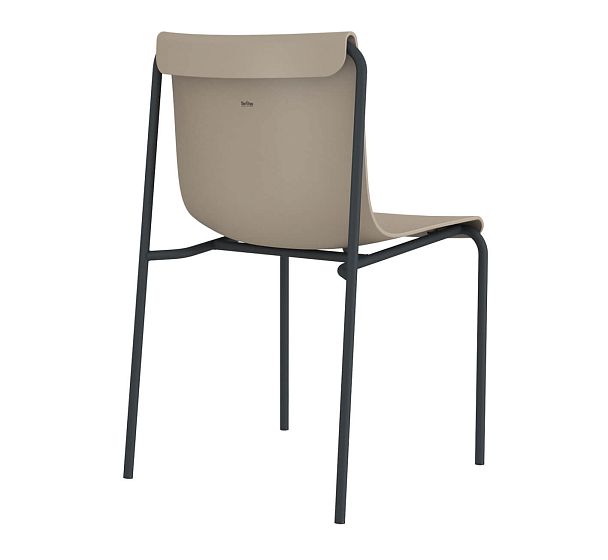 Стул Sheffilton SHT-S178 бежевый/антрацит - Вид 3