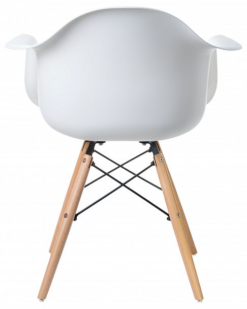 Стул обеденный DOBRIN DAW (ножки светлый бук, цвет сиденья белый) - Вид 5