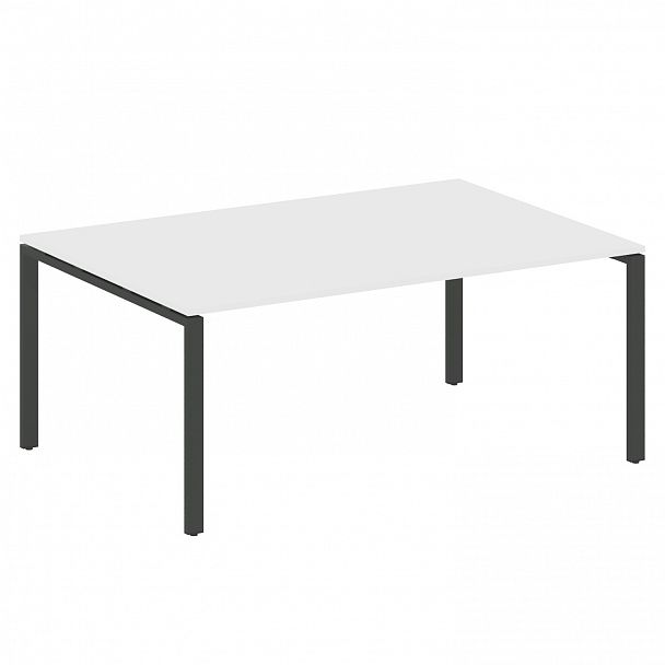 Стол для переговоров "Metal System" БП.ПРГ-1.5 белый/антрацит - Вид 1