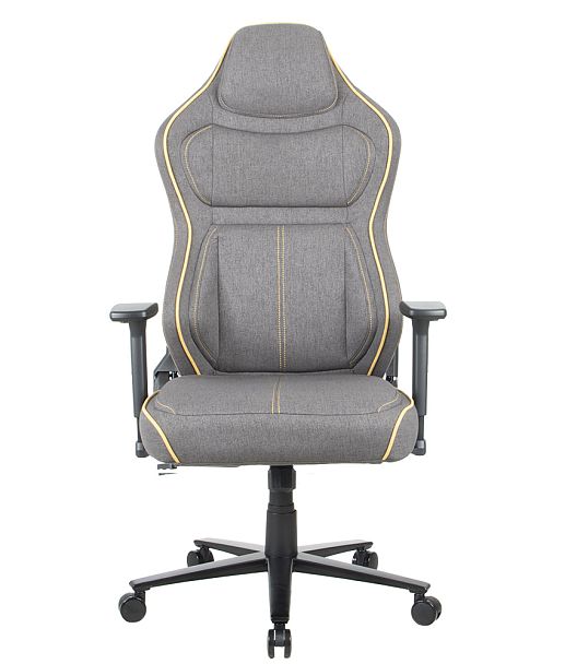 Кресло CHAIRMAN CH31, ткань, серый/желтый - Вид 3