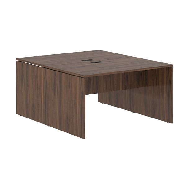 Стол двойной ED2ST 1380 Дуб Денвер тёмный/Черный 1360х1606х750 EDIS - Вид 1