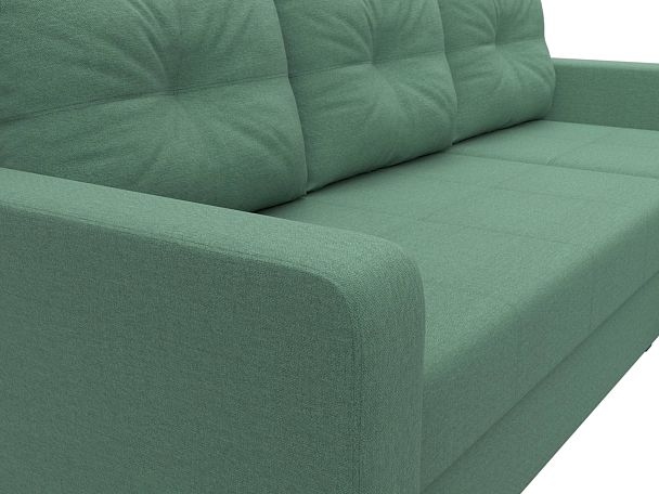 Диван угловой Ливерпуль Лайт правый угол Рогожка зеленый - Вид 4