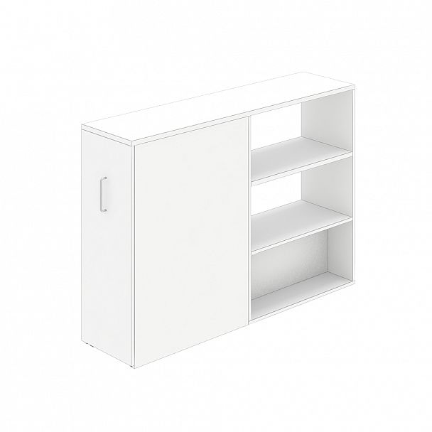 Тумба опорная "Тандем" ПК-ТН-ТМО40Х160-В1-76 белый - Вид 1