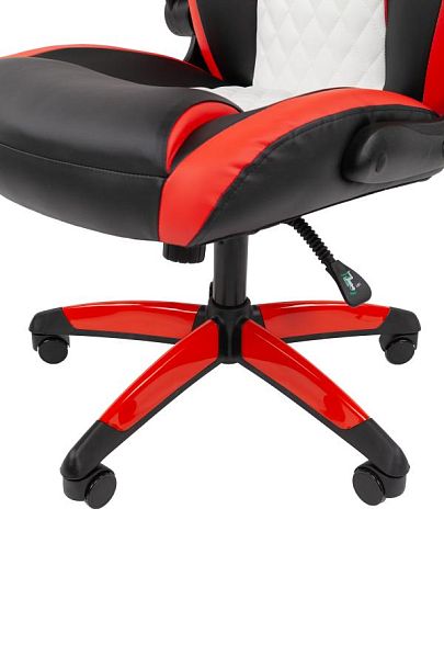 Кресло Chairman game 15 Россия экокожа черный/красный/белый - Вид 16