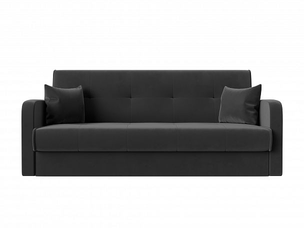 Диван книжка Надежда (полностью велюр серый) - Вид 2