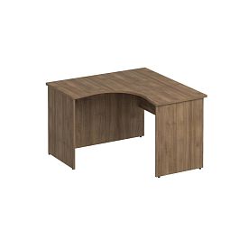 Стол эргономичный левый Комфорт К.136 дуб шамони темный - Фото предпросмотра