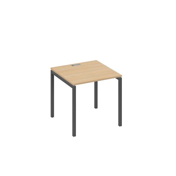 Стол письменный на металлокаркасе DUE A4 А4 Б2 021 БП натуральный дуб / металлокаркас антрацит - Вид 1