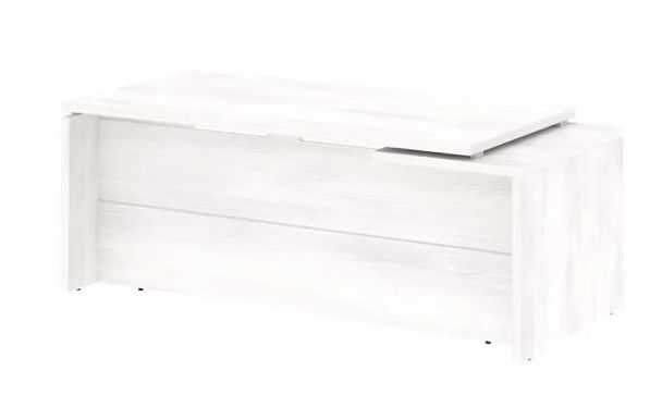 YALTA LT.В-20 (L) Стол руководителя прямой, левый Yalta кабинет руководителя  Снежная Патина - Вид 1