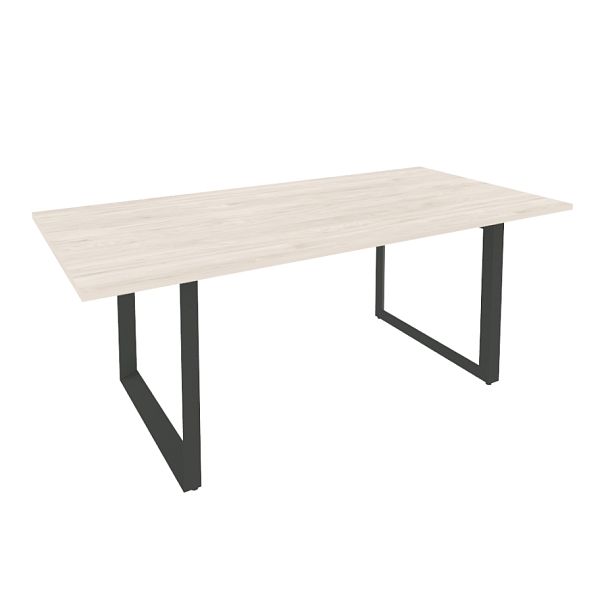 Onix Direct Стол переговорный на О-образном м/к O.MO-PRG-19 Денвер светлый/Антрацит металл 1980*980*750 - Вид 1