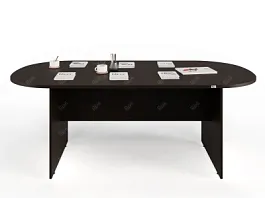 UNITY PКС-10/20 ВЕНГЕ Конференц стол овальный Универсальный 2000х1000х750 - Фото предпросмотра