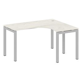 Metal System Quattro Стол криволинейный правый на П-образном м/к 50БП.СА-3 (R) Дуб наварра/Серый металл 1400*1200*750 - Фото предпросмотра