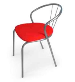 Вега стул красный - Фото предпросмотра