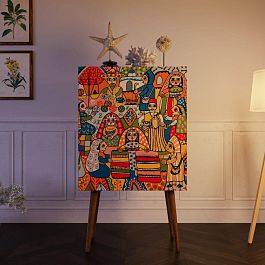 Комод на высоких ножках Berber принт 1 арт BB09/Print_01 - Фото предпросмотра