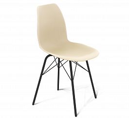 Стул Sheffilton SHT-ST29/S64 бежевый ral1013/черный муар - Фото предпросмотра