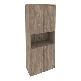 Onix Шкаф высокий широкий O.ST-1.5 Тиквуд темный 800*420*1977 - Фото предпросмотра