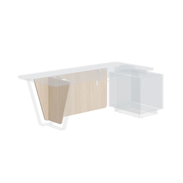 Стенка передняя СФ-577612 Дуб светлый/Белый Премиум 1446х518х633 LINE - Вид 1