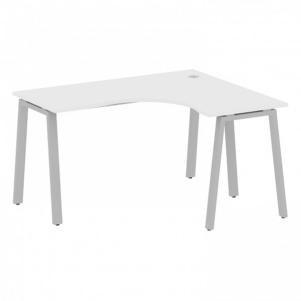 Стол "Metal System" БА.СА-3 белый/серый - Вид 1