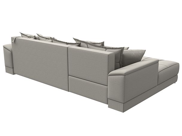 Диван угловой НордСтар левый угол Рогожка бежевый - Вид 6